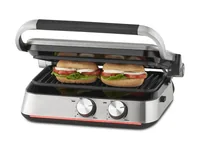 Trisa Panini-Grill Prime Panini 1800 W - Produkttyp: Kontaktgrill - Höhenverstellbar: Ja - Detailfarbe: Edelstahl - Leistung: 1800 W - Temperatur einstellbar: Ja - Anzahl unterschiedliche Grillplatten: 1