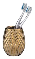 WENKO Idro Gold Freistehender Zahnbürstenhalter