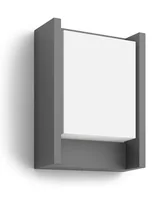 Philips Wandleuchte Ultra-Efficient Arbour HV 3000K Anthrazit - Dimmbar: nicht dimmbar - Lichtfarbe: Warmweiss - Lichtausbeute: 210.5 lm/W - Gesamtleistung: 3.8 W - Farbtemperatur Kelvin: 3000 K - Zusätzliche Ausstattung: Keine