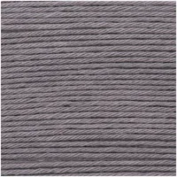Rico Design Wolle Creative Ricorumi DK 25 g, Mausgrau - Packungsgrösse: 1 Stück - Länge: 57.5 m - Material: Baumwolle - Detailfarbe: Mausgrau - Waschbar bei: 30 °C - Nadelstärke: 3 mm - 4 mm