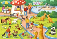 Ravensburger Puzzle Ein Tag im Zoo - Motiv: Tiere - Altersempfehlung ab: 4 Jahren - Tiefe: 26 cm - Eigenschaften: Keine Eigenschaft - Zertifikate: Keine Zertifizierung - Breite: 18 cm