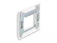 Delock Easy 45 Modulträger mit Abdeckrahmen 80 x 80 mm, Weiss - Detailfarbe: Weiss - Typ: Befestigungsrahmen