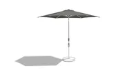 Suncomfort by Glatz Sonnenschirm Slide Ø 250 cm, Stone Grey - Breite: 250 cm - Länge: 250 cm - Detailfarbe: Steingrau - Einsatzgebiet: Outdoor