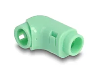 DELOCK Kabel Clips zum Abwinkeln 8 Stück grün