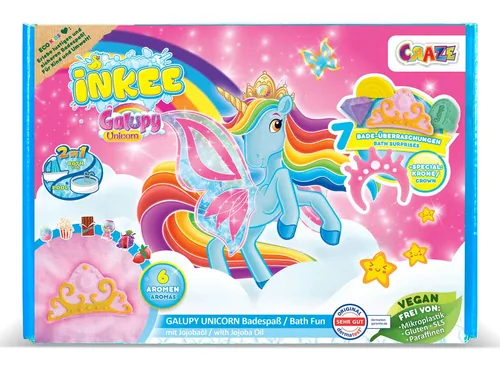 Craze Badespass Inkee Galupy Unicorn Box - Packungsgrösse: 1 Stück - Produkttyp: Bade-Set