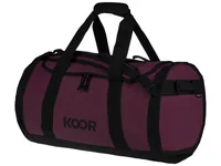 KOOR Duffle Bag Sooma 50 l, Maroon - Breite: 37 cm - Höhe: 40.5 cm - Tiefe: 60.5 cm - Volumen: 50 l - Farbe: Dunkelrot - Material: Recycled PET