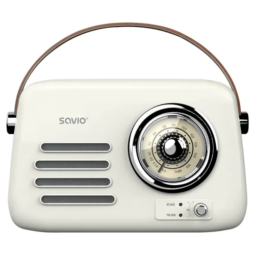 SAVIO RS-02 Portable Radio, white