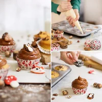Decora Muffin Backform Fuchs 36 Stück - Materialtyp: Papier - Material: Papier - Zertifikate: Keine Zertifizierung - Motiv: Tiere - Backform Typ: Muffin-Backform - Eigenschaften: Keine Eigenschaft