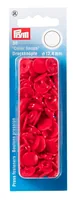 Prym Druckknöpfe Color Snaps Rot, Ø 12,4 mm, 30 Stück - Detailfarbe: Rot