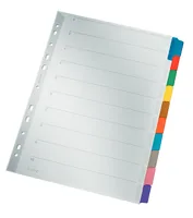 Leitz Register A4, Blanko Blanko - Einteilung: Blanko - Überbreite: Nein - Material: Karton - Detailfarbe: Mehrfarbig