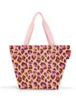 Reisenthel Tasche Shopper M Leo Blush - Breite: 51 cm - Detailfarbe: Rosa - Schwarz - Material: Polyester - Höhe: 30.5 cm - Länge: 26 cm