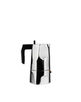 Alessi MT18/3 Espressomaschine Ossidiana, Edelstahl, Alu, 3.5 x 18.5 x 40.5 cm