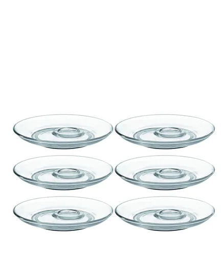 Leonardo Untertasse Senso Ø 14.5 cm, 6 Stück, Transparent - Material: Kalk-Natron-Glas - Tassen Typ: Untertasse - Ausstattung: Keine weitere Ausstattung - Detailfarbe: Transparent - Verpackungseinheit: 6 Stück - Volumen: 0 ml