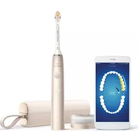 Philips Sonicare DiamondClean Prestige 9900 series HX9992/11 brosse à dents électrique Adulte Brosse à dents à ultrasons Champagne