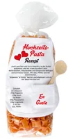 Trendcompany Pasta Hochzeit - Nährwertangabe pro: 100 g - Energiegehalt (in kj): 1450 KJ - Energiegehalt (in kcal): 342 Kcal - Fett: 1.5 g - Davon gesättigte Fettsäuren: 0.4 g - Kohlenhydrate: 68 g