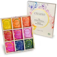 Creano Geschenkset Organic Herbal Tea 27 Bio-Teebeutel - Teesorte/Infusion: Minze - Limette - Kräutertee - Kamille - Erdbeere - Zertifikate: Keine Zertifizierung - Packungsgrösse: 27 Stück - Fairtrade: Nein - Bio: Ja - Teeform: Teebeutel