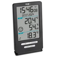 TFA Dostmann Funk-Thermometer XENA HOME - Detailfarbe: Anthrazit - Anwendungsbereich: Temperaturmessung - Luftfeuchtigkeitsmessung - Typ: Thermometer