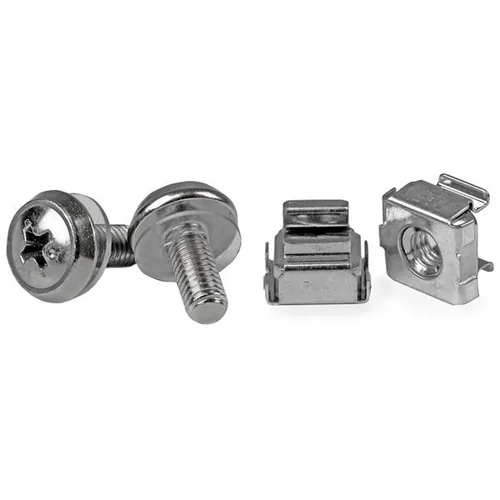 StarTech.com M5-Montageschrauben und Käfigmuttern für Serverschrank / Rack - 50 St. - Schrauben für Rack (Packung mit 50)