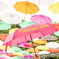 Trendform Schirm Fucking rain Pink - Schirmtyp: Taschenschirm - Nachhaltigkeit: Nicht angegeben - Sportart: Lifestyle - Farbe: Pink - Länge: 29 cm - Schirm-Eigenschaften: Robust