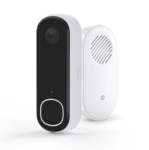 Arlo Kabellose Video-Türklingel inkl. Türgong - App kompatibel: Ja - Typ: Videotürstation - Produktserie: Arlo - Anzahl Ruftasten: 1 - Integrierte Kamera: Ja - Stromversorgung: Akkubetrieb