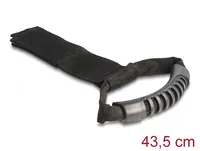 Delock Tragegurt mit Klettverschluss 435 mm x 50 mm, 2 Stück - Breite: 50 mm - Länge: 435 mm - Ausstattung Kabelmanagement: Wiederverwendbar - Haftend - Tragegriff - Produkttyp: Klettkabelbinder - Verpackungseinheit: 2 Stück - Material: Nylon
