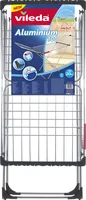 Vileda 157336 laundry drying rack/line Floor-standing rack Black, Stainless steel