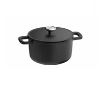 BergHOFF Kochtopf Phantom 24 x 14 cm - Material: Aluminiumguss - Topfart: Kochtopf - Kompatible Kochfelder: Gas - Halogen - Induktion - Elektro - Antihaftbeschichtung: Ja - Detailfarbe: Schwarz - Spülmaschinenfest: Nein