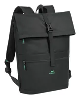 Rivacase Gremio backpack City backpack Black Polyester, Recycled polyethylene terephthalate (rPET)