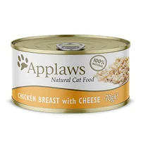 Applaws Hühnchenbrust und Käse 70 g - Tierbedürfnis: Kein besonderes Bedürfnis - Geschmacksrichtung: Geflügel - Zertifikate: Certified B Corporation (B Corp) - Fleischsorte: Huhn - Futtereigenschaft: Keine besondere Futtereigenschaft - Produkttyp: Ergänzu