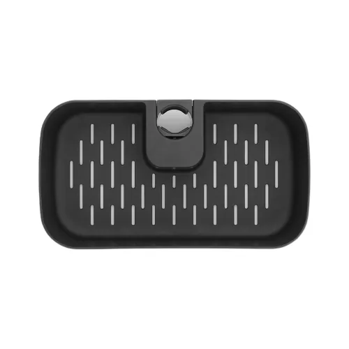 Brabantia Duschmittelhalter ReNew 13.3 x 24.4 cm, Schwarz - Befestigung: Klemmen - Detailfarbe: Schwarz - Wandmontage: Nein - Utensilienhalter Typ: Duschmittelhalter - Detailmaterial: Kunststoff - Grundmaterial: Kunststoff