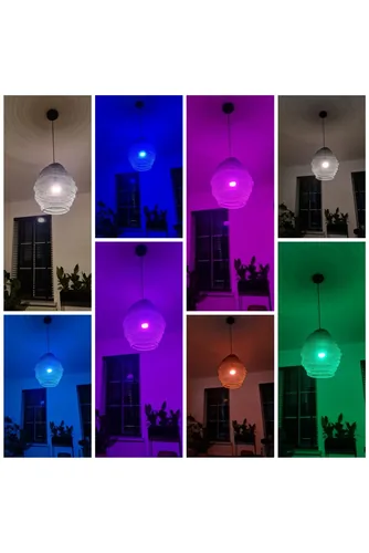 WOOX Leuchtmittel WiFi Smart Bulb RGB+WW E27, 6W, 2700K-6500K - Lampensockel: E27 - Farbtemperatur Kelvin: 2700 bis 6500 K - Aussenanwendung: Nein - Gesamtleistung: 6 W - Leuchten Kategorie: Leuchtmittel - Lichtfarbe: RGBW - farbig + weiss