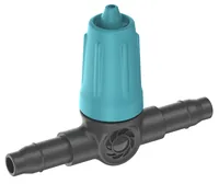GARDENA Regulierbarer Reihentropfer Micro-Drip-System 0-15 l/h - Bewässerungsart: Reihentropfer - System Teil: Micro-Drip-System - Detailfarbe: Grau - Türkis