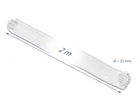 Delock Kabelschlauch Selbstschliessend, 2m x 25 mm Weiss - Detailfarbe: Weiss - Breite: 25 mm - Länge: 2 m - Produkttyp: Kabelschlauch - Ausstattung Kabelmanagement: Zuschneidbar - Lösbar - Wiederverwendbar - Verpackungseinheit: 1 Stück
