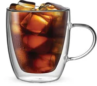 Bialetti Kaffeetasse Capri 350 ml, 1 Stück, Transparent - Material: Borosilikatglas - Tassen Typ: Kaffeetasse - Ausstattung: Henkel - Detailfarbe: Transparent - Verpackungseinheit: 1 Stück - Volumen: 350 ml