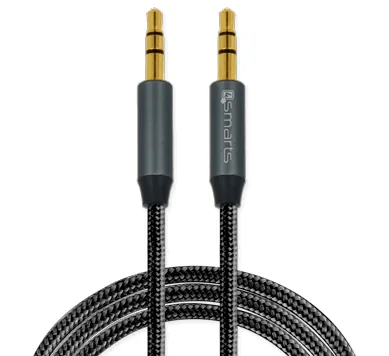 4smarts 4S468587 audio cable 1 m 3.5mm Black
