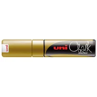 UNI-BALL Chalk Marker 8mm PWE-8K GOLD gold, Keilspitze