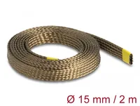 Geflechtschlauch aus Basalt Fasern 2 m x 15 mm braun