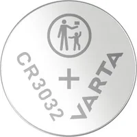 Varta Knopfzelle CR3032 , 1 Stück - Gewicht: 4.7 g - Verpackungseinheit: 1 Stück - Chemisches System: Lithium-Mangandioxid - Batterietyp Bauform: CR-3032 / CR3032 / DL3032 / ECR3032 - Anwendung: Knopfzellen - Spannung: 3 V