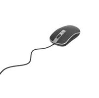 gembird Maus OPT WIRED 4 Tasten USB schwarzsilber