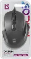 Defender DATUM MB-347 Optical Mouse Black 1600dpi 4P