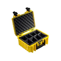 B&W Outdoor Case Type 3000 gelb    mit Facheinteilung