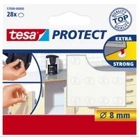 TESA Protect Lärm/Rutschstopper 8mm 578980000 transparent, rund 28 Stück