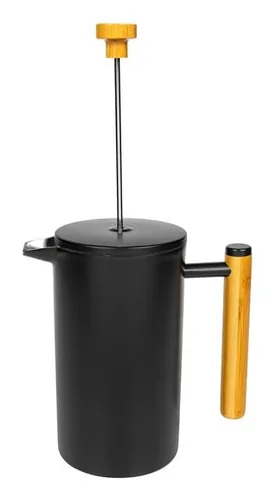 FURBER Kaffeebereiter 0.75 l, Schwarz - Materialtyp: Metall - Material: Edelstahl - Zubereitungssystem: French Press - Detailfarbe: Schwarz - Anzahl Tassen: 6 × - Fassungsvermögen: 0.75 l