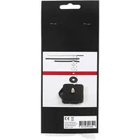 Creativ Company Uhrwerk Schwarz, max. Plattenstärke: 6 mm - Selbstklebend: Nein - Verpackungseinheit: 1 Stück - Detailfarbe: Schwarz - Produkttyp Kleinteile: Mechanisches Uhrwerk - Uhrzeiger