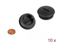 DELOCK Verschlussstopfen M32 x 1,5 schwarz 10 Stück