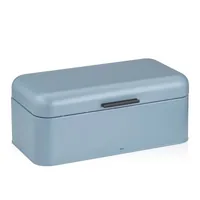Kela Frisca bread box Rectangular Blue Metal