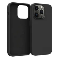 4smarts Back Cover Liquid Silicone Cupertino UM iPhone 14 Pro Max - Farbe: Schwarz - Fallsicher: Nein - Kompatible Hersteller: Apple - Detailfarbe: Schwarz - Mobiltelefon Kompatibilität: iPhone 14 Pro Max - Material: Mikrofaser - Silikon