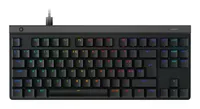 Logitech Gaming-Tastatur G515 TKL - Tastaturlayout: QWERTZ (CH) - Tastatur Features: RGB-Beleuchtung - Medientasten - Keyboard Tasten: Mechanisch - Detailfarbe: Schwarz - Ziffernblock: Nein - Verbindungsart: Verkabelt