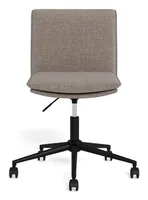 AC Design Schreibtischstuhl Flynn, Grau - Produkttyp: Bürostuhl - Material Bezug: Polyester - Armlehnen: Nein - Material Fuss: Metall - Rückenart: Polsterrücken - Rollenart: Hartbodenrollen