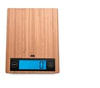 ADE Küchenwaage Ramona Bambus Braun - Bedienungsart: Touchscreen - Messschritte: 1 g - Tara-Zuwiegefunktion: Ja - Detailfarbe: Braun - Gewicht Max.: 5 kg - Material: Holz